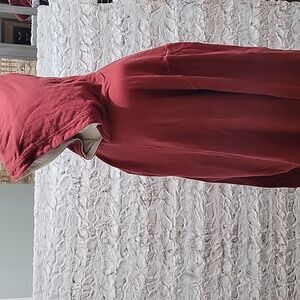 Lucky Brand Men's XXL Brick Red Y2K Pullover Hoodie Sweatshirt